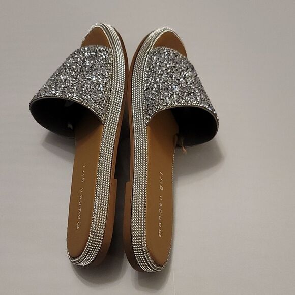 BRAND NEW Madden Girl BIJOUR WOMEN's RHONESTONE SLIDE SANDAL R3 - Picture 10 of 16